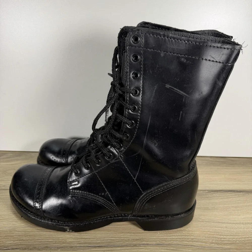 Corcoran 1500 Black Lace Up Jump Boots Mens 10.5 D
